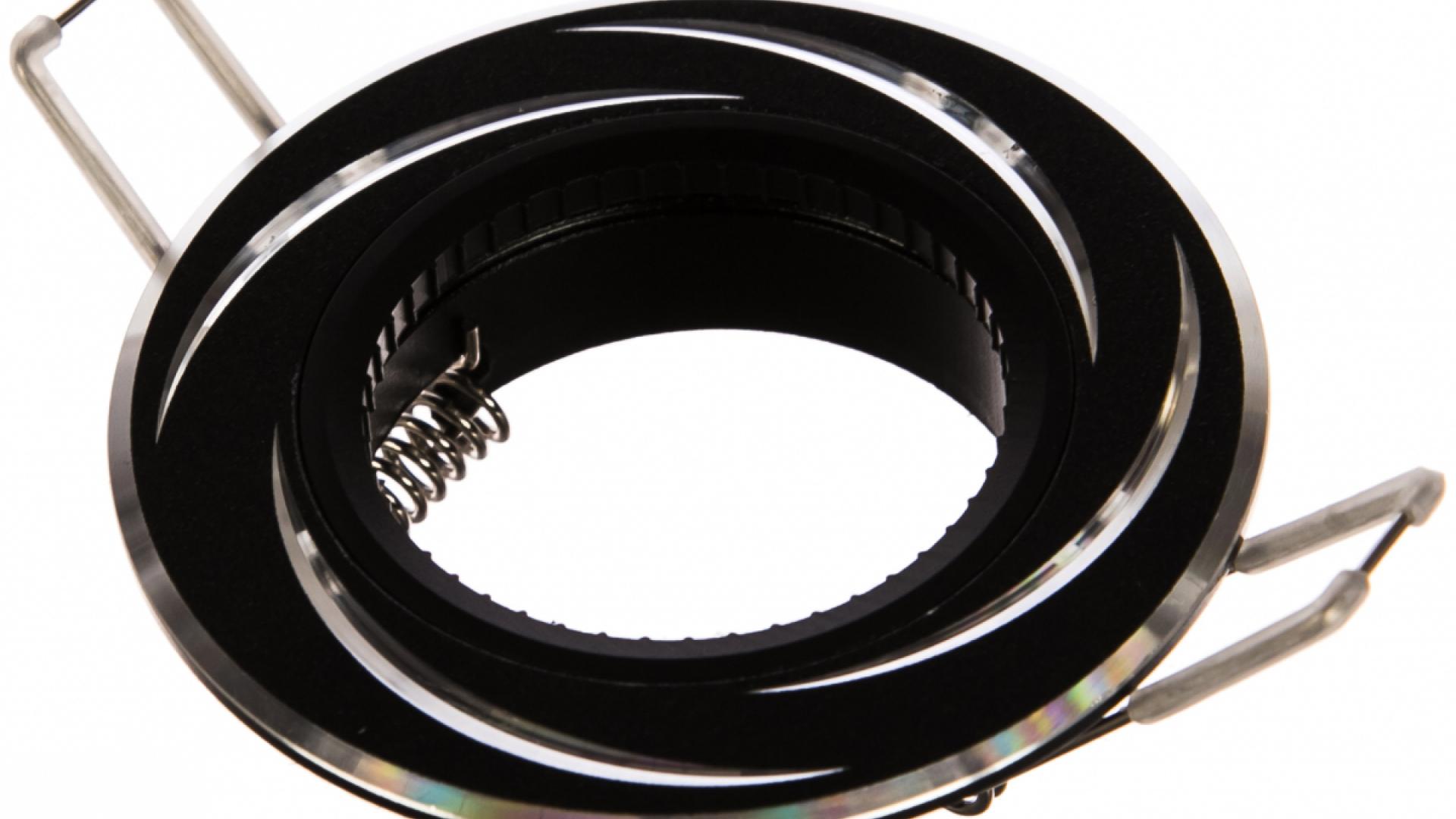 Светильник Kl34 Al/вк Mr16, 12V, 50W Черный/хром
